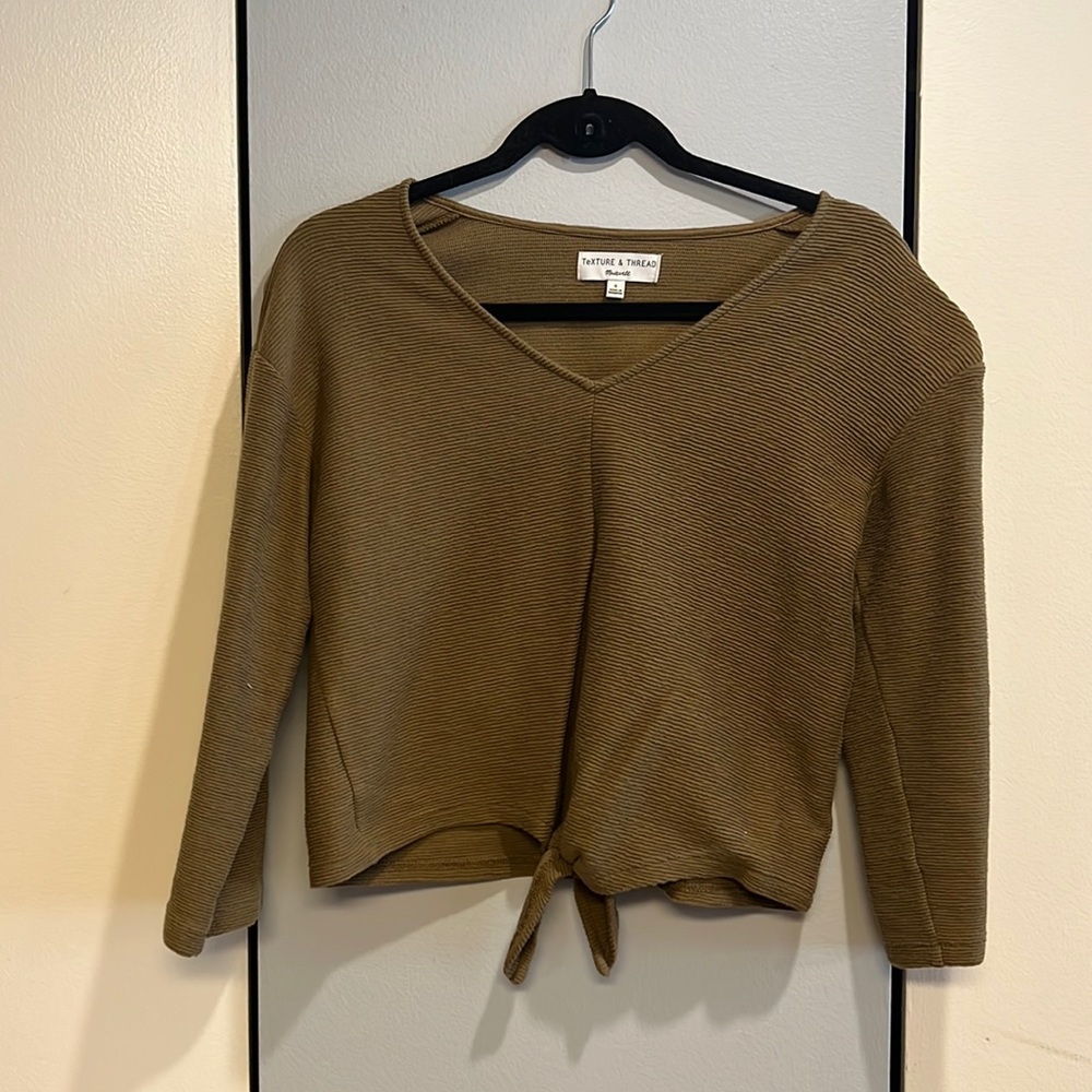 Madewell texture & thread top